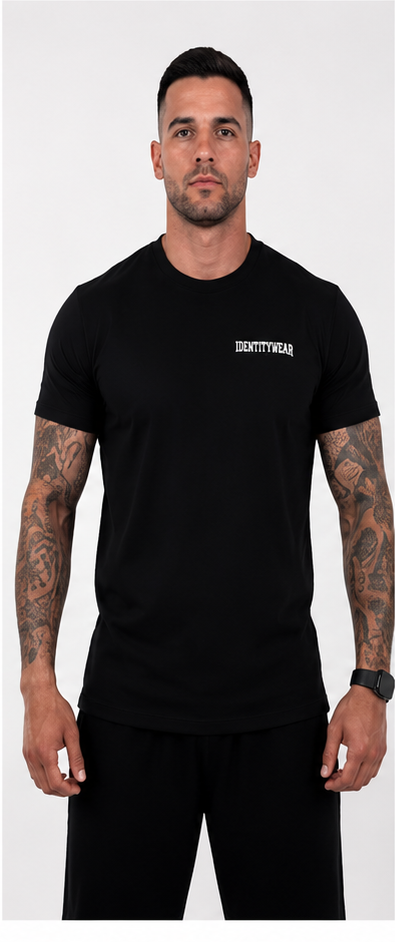 Silver Black Tee